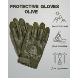 Тактические перчатки Outdoor protective gloves хаки